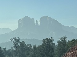 “Cathedral Rock Veiled in Smoke” digital photograph